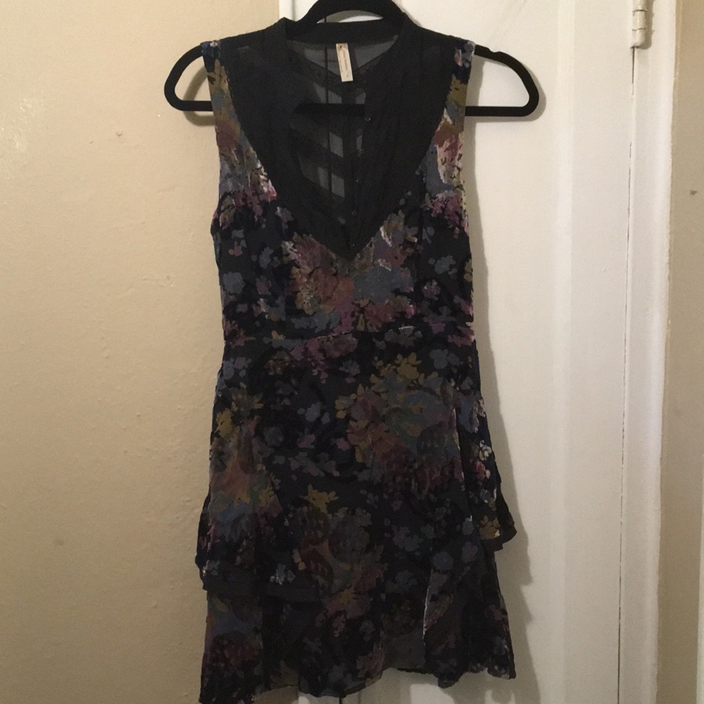 Free People brand Beautiful rayon & silk  , sleeveless floral print